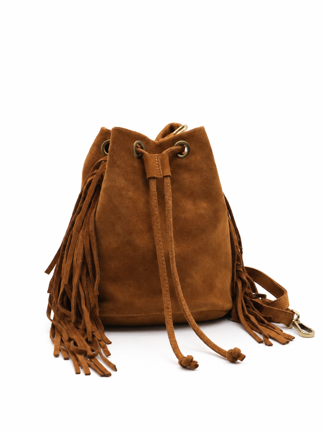 Sac seau en cuir Alma brun