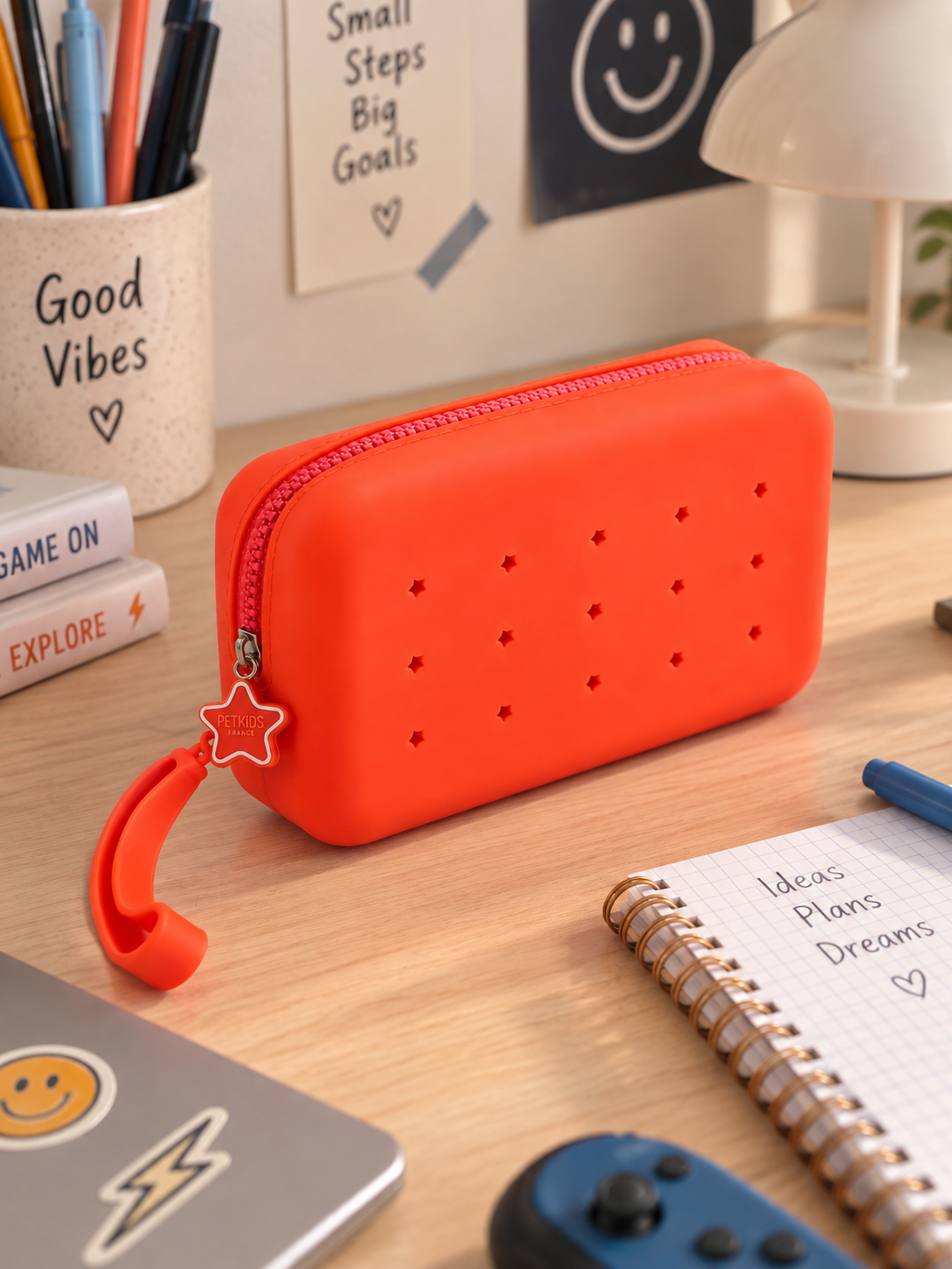 Maxi trousse Pop&Clip orange fluo