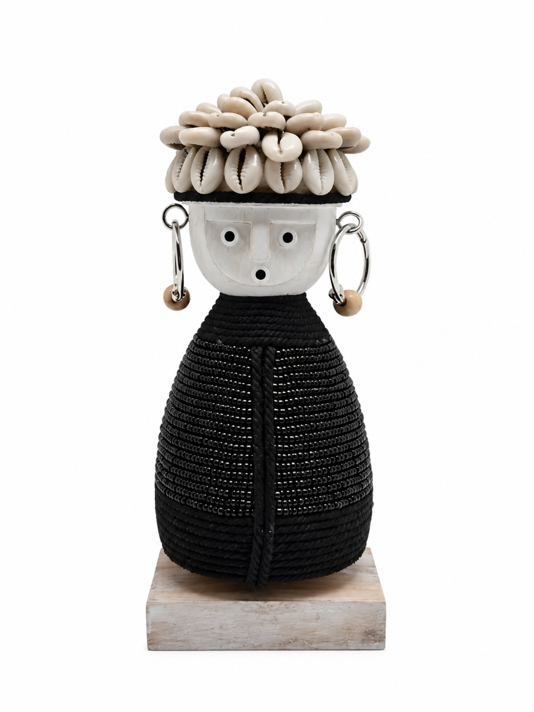 Statue Namji noire en bois