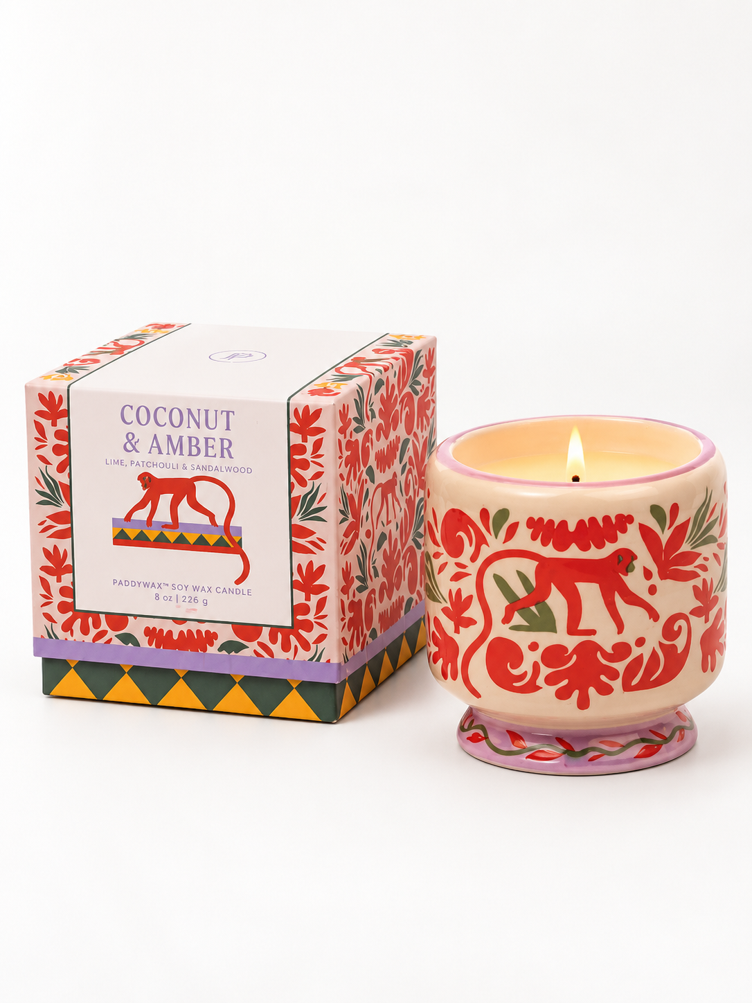 Bougie parfumée Paddywax Coconunt & Amber