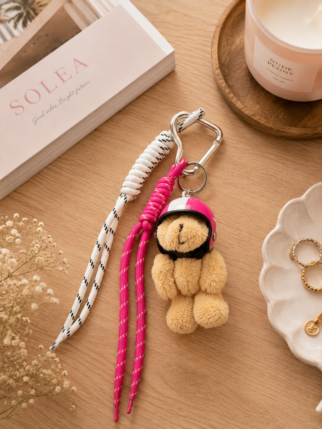 Porte-clés Teddy – Pink Rider