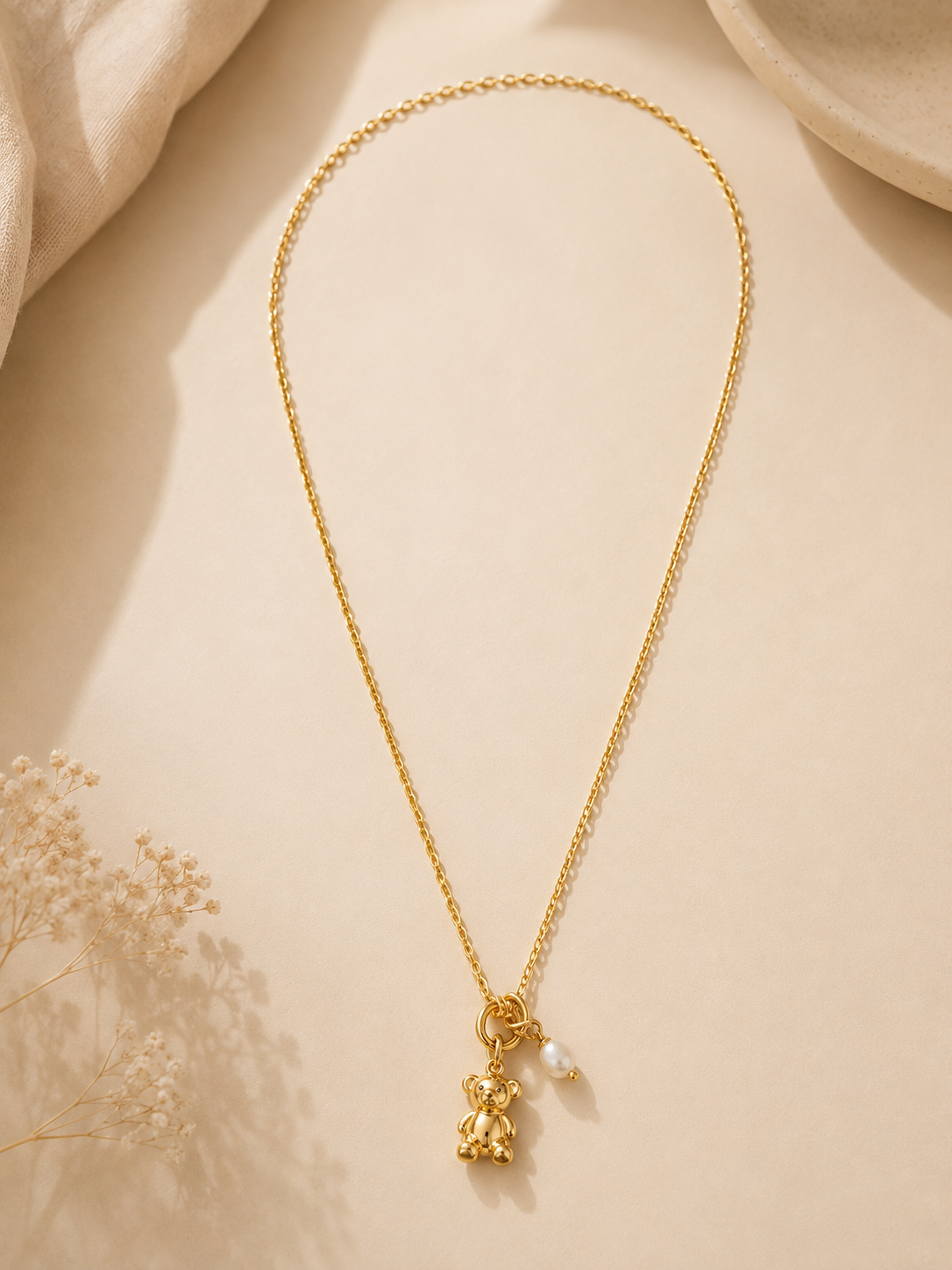 Collier Teddy Pearl