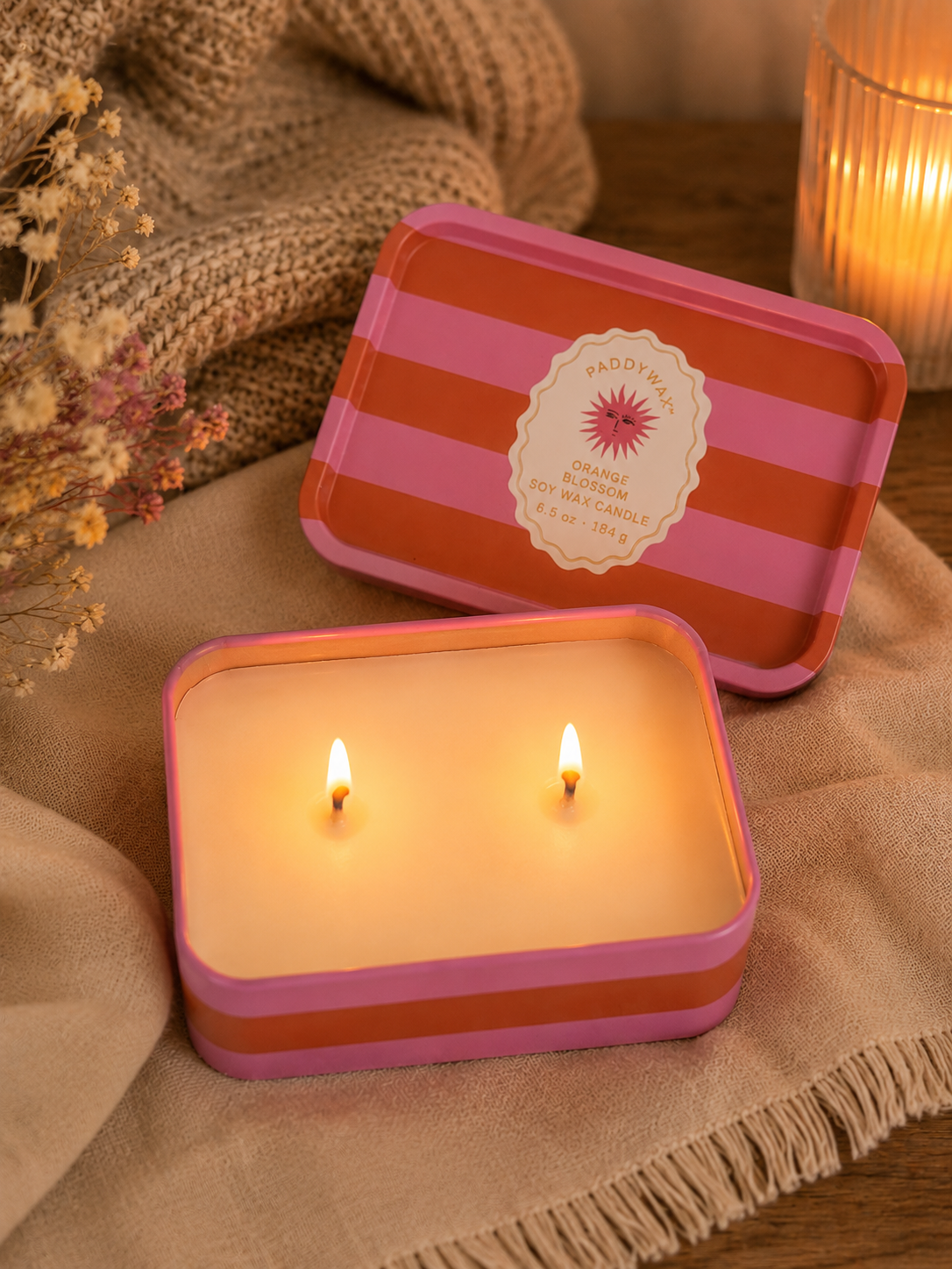 Bougie parfumée Paddywax Orange Blossom boîte