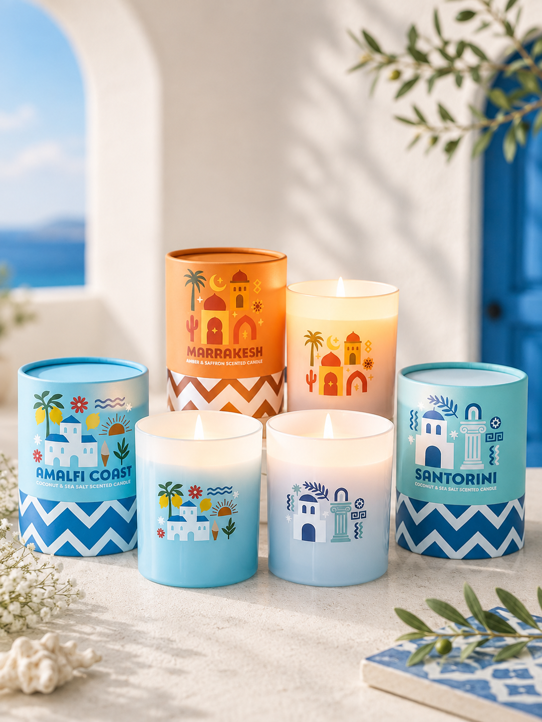 Bougie parfumée Santorini