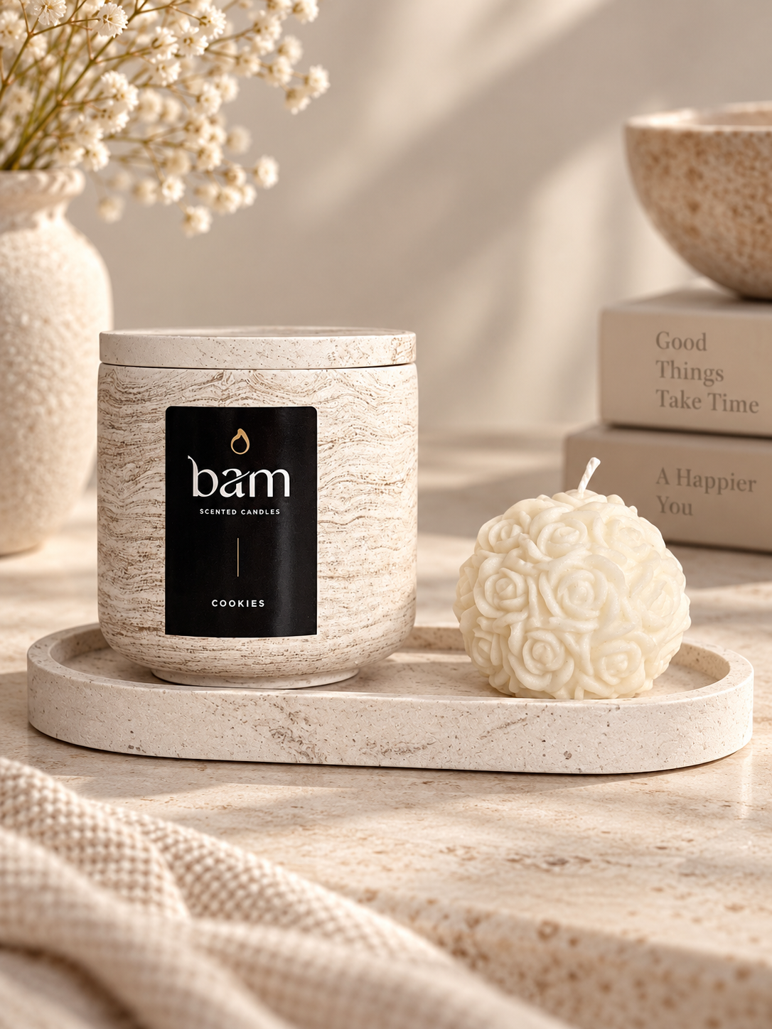 Coffret bougies parfumées BAM cookie