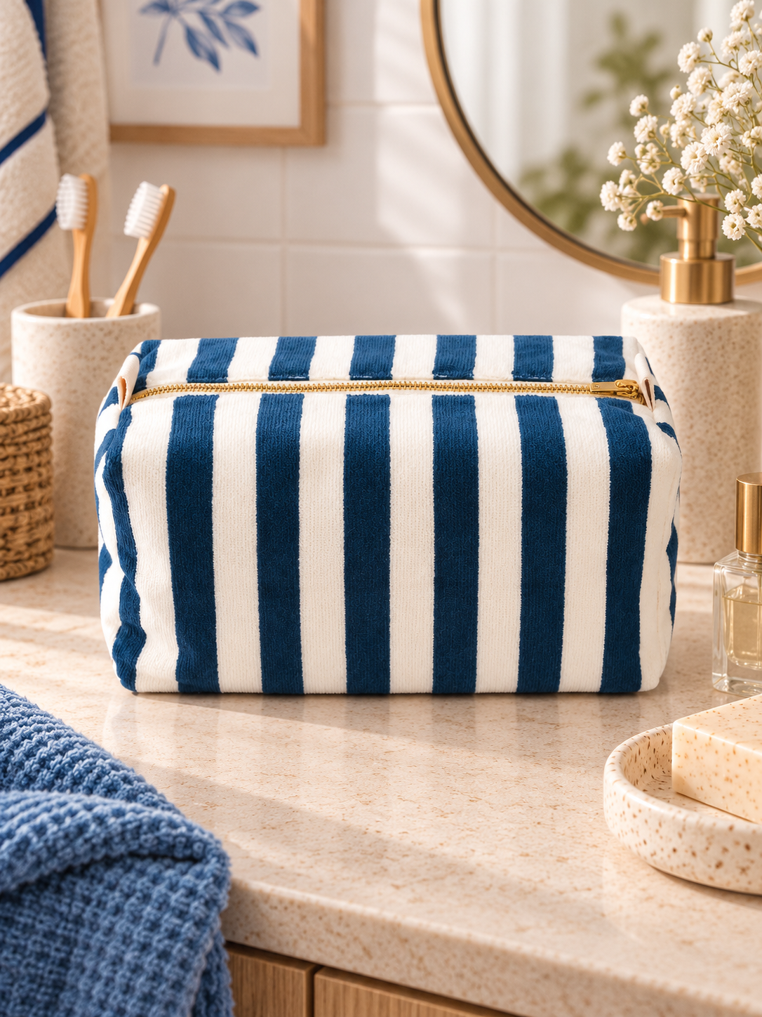 Trousse de toilette éponge Vic Blue Midnight