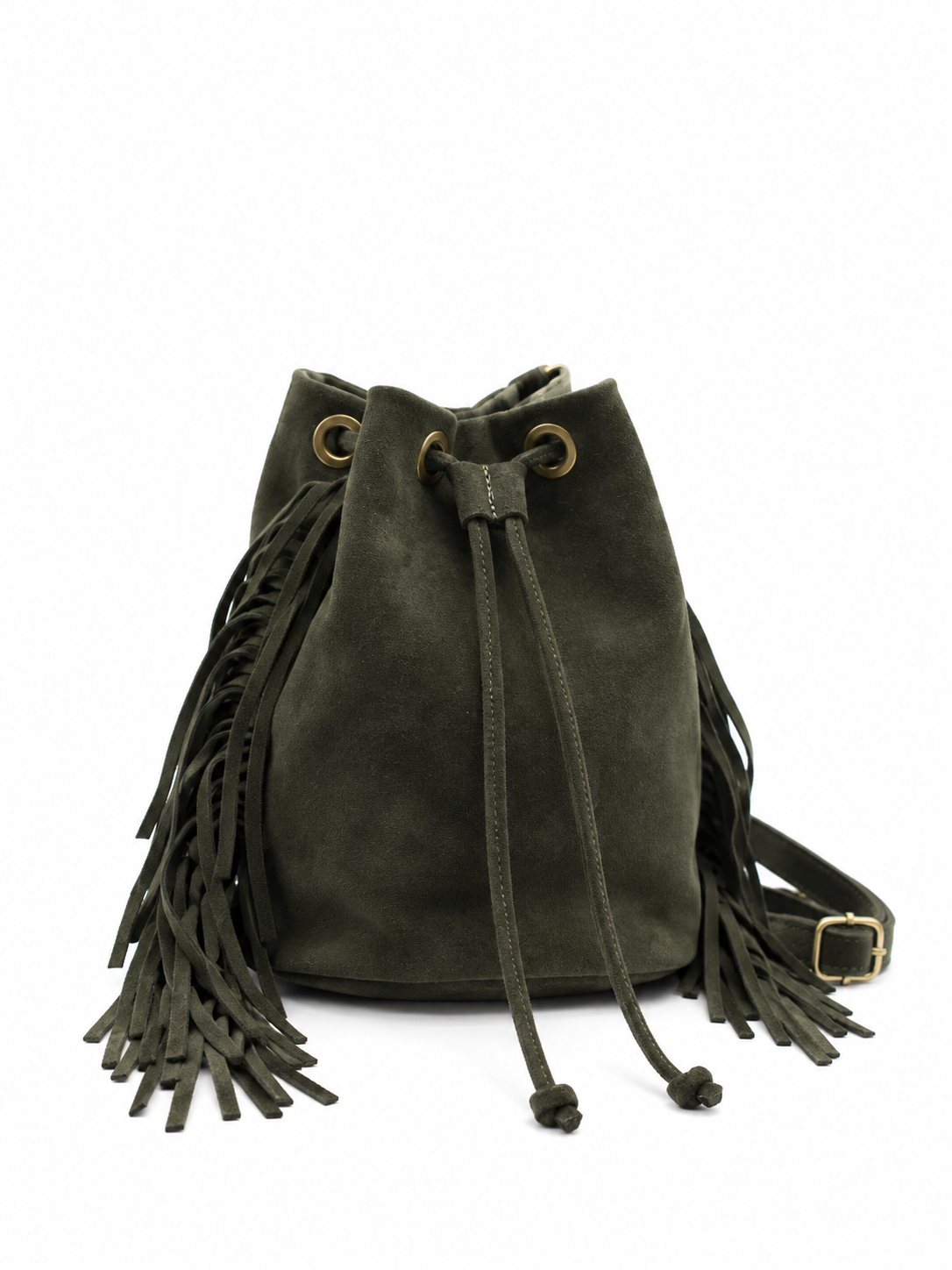 Sac seau en cuir Alma vert