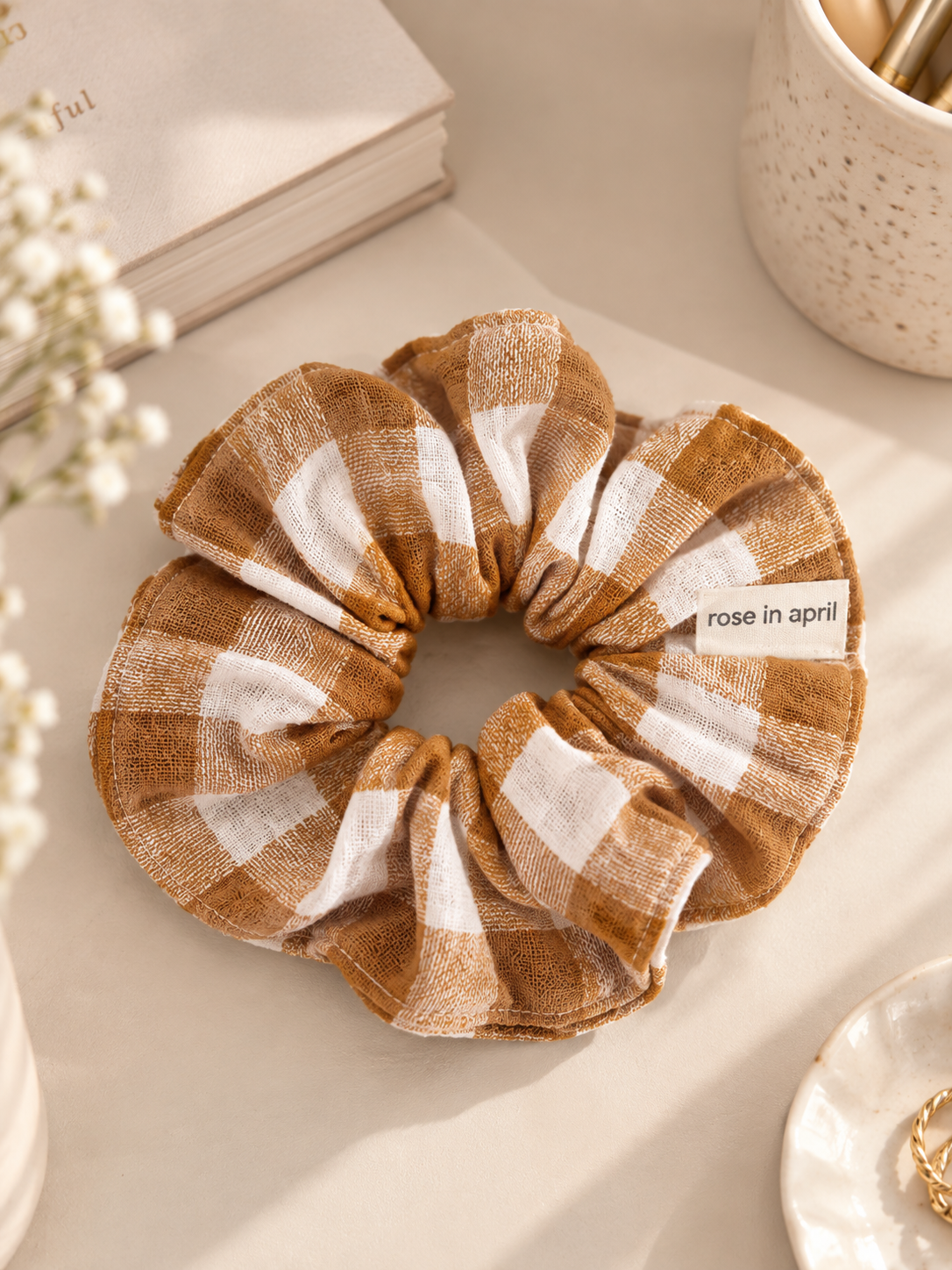 Chouchou Vichy caramel