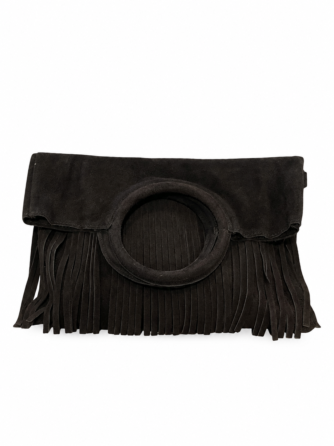 Sac en cuir suédé Galia chocolat