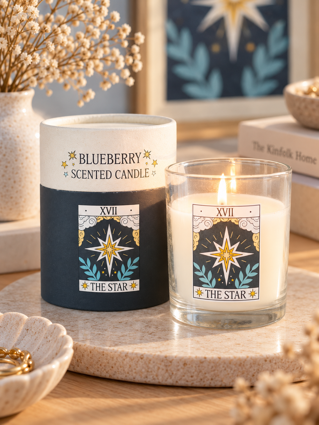 Bougie tarot Myrtille