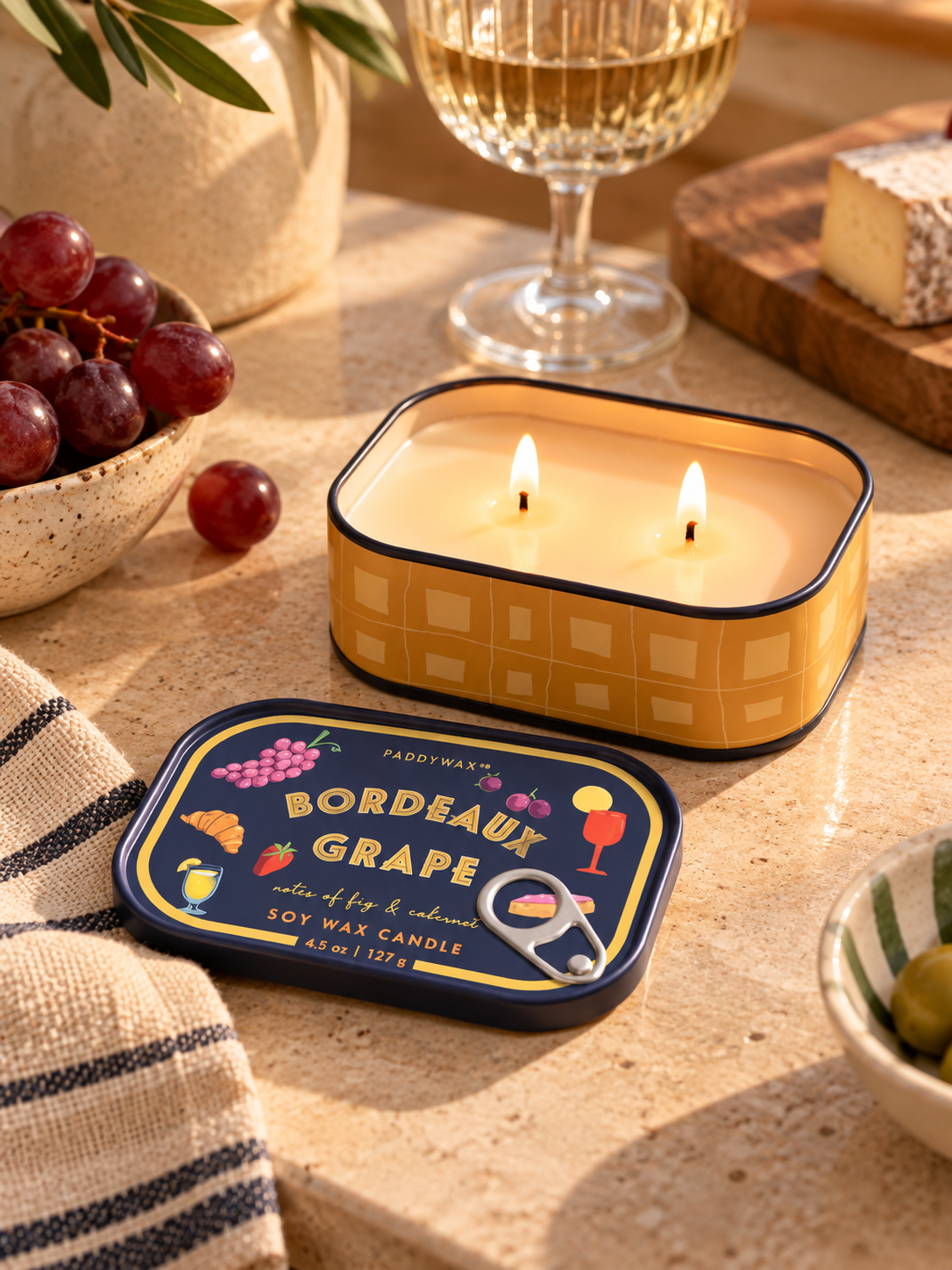 Bougie parfumée Paddywax Bordeaux grapes