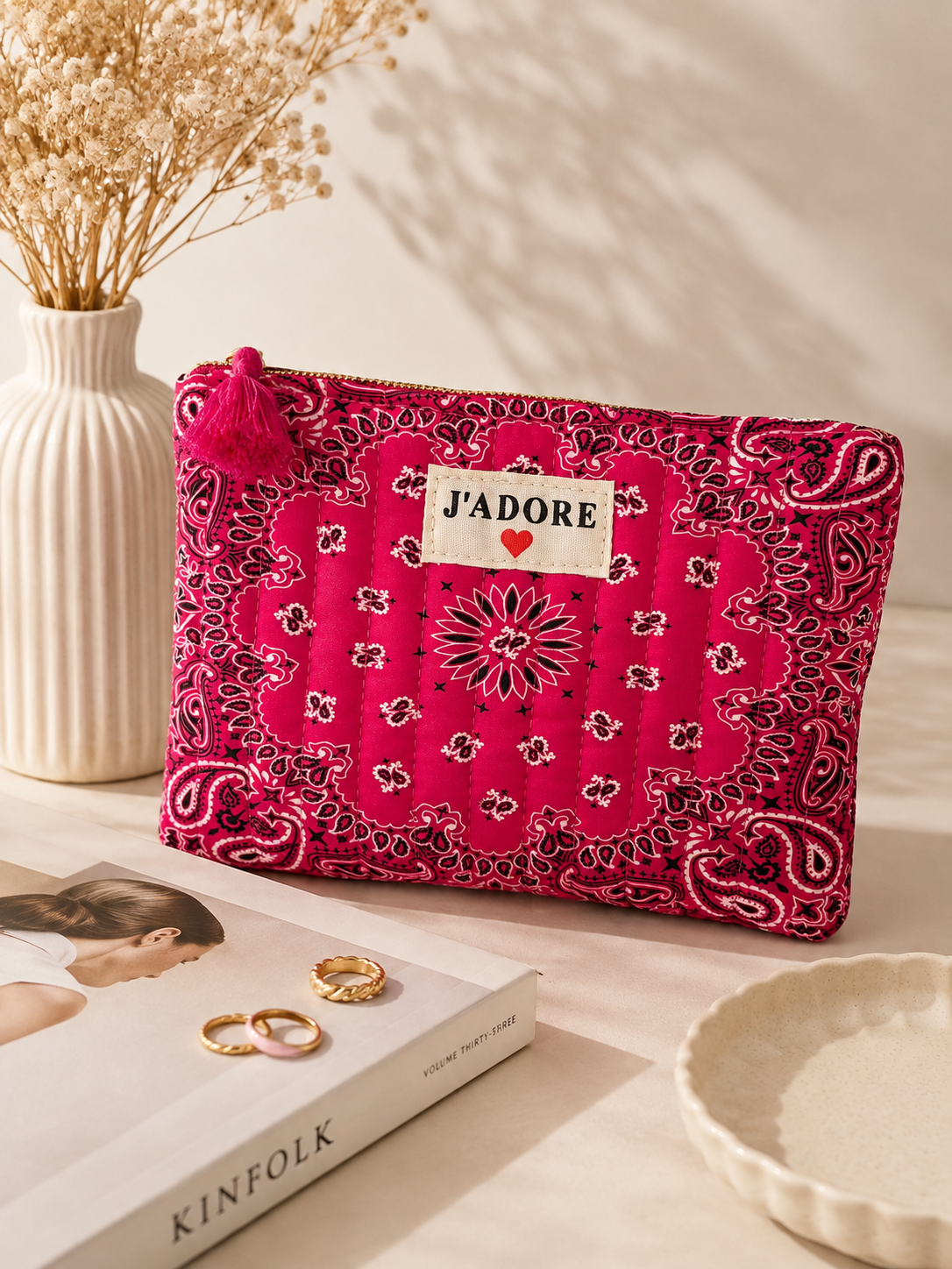 Pochette Polly rose