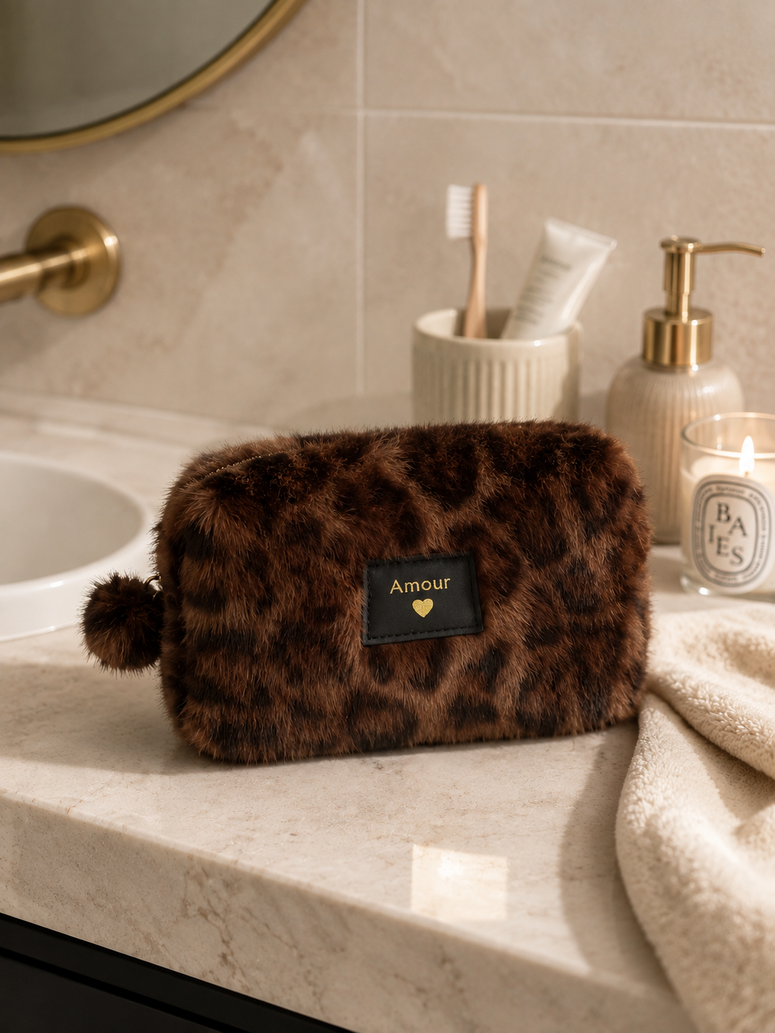 Trousse Kaly léopard