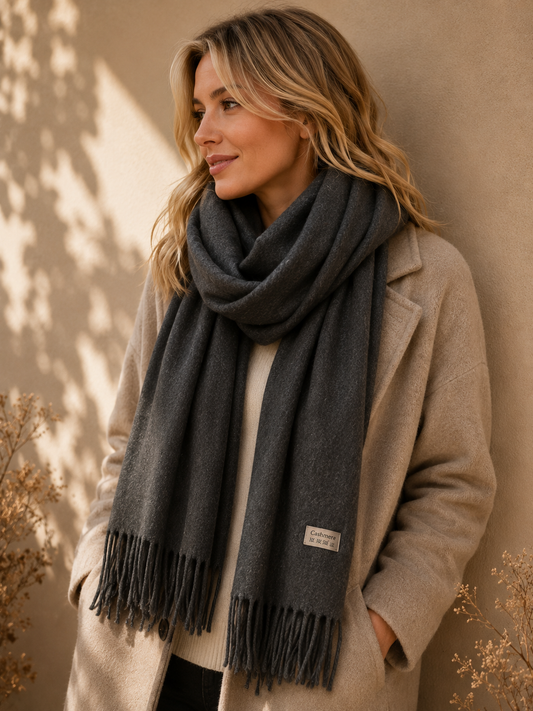 Echarpe Estelle gris anthracite