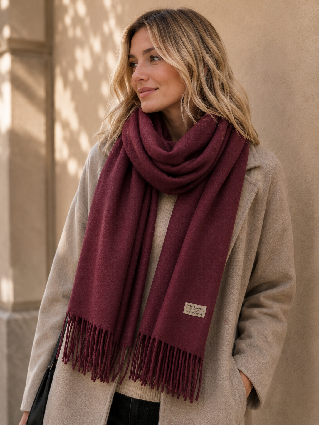 Echarpe Estelle bordeaux