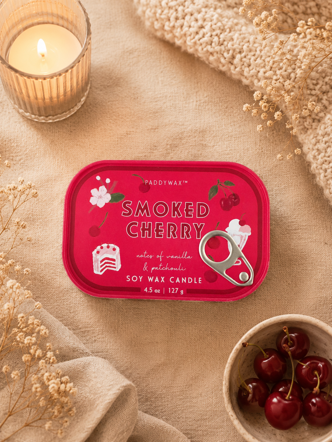 Bougie parfumée Paddywax Smoked Cherry