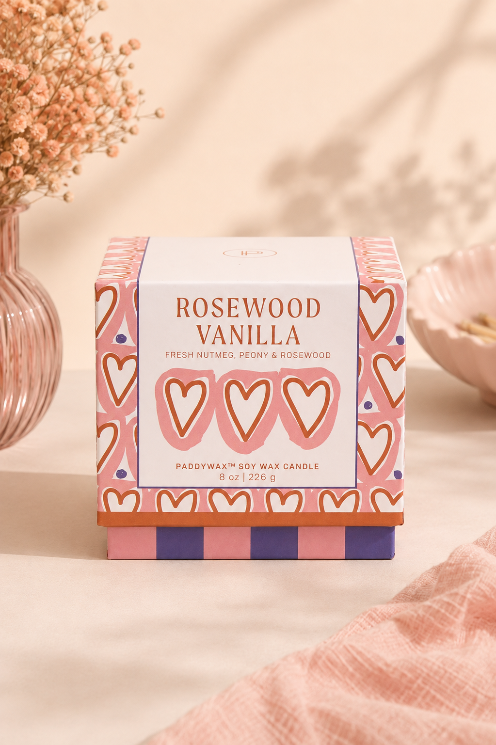 Bougie parfumée Paddywax Rosewood Vanilla