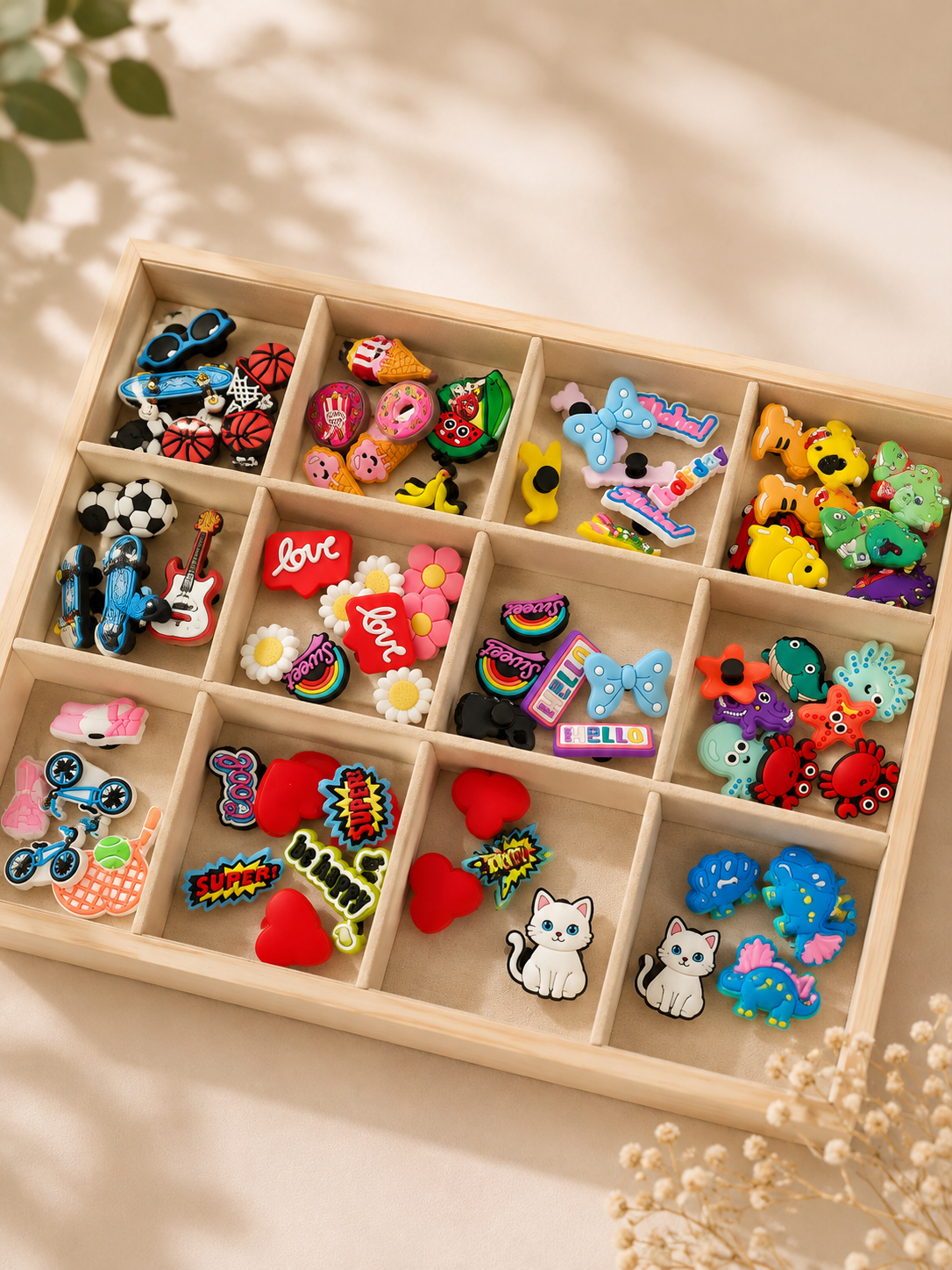 Charms fun & colorés pour trousses et pochettes Pop&Clip