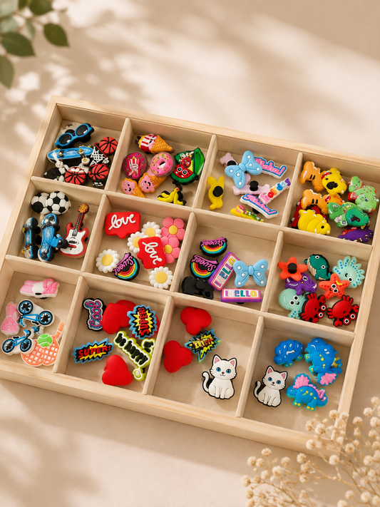 Charms fun & colorés pour trousses et pochettes Pop&Clip