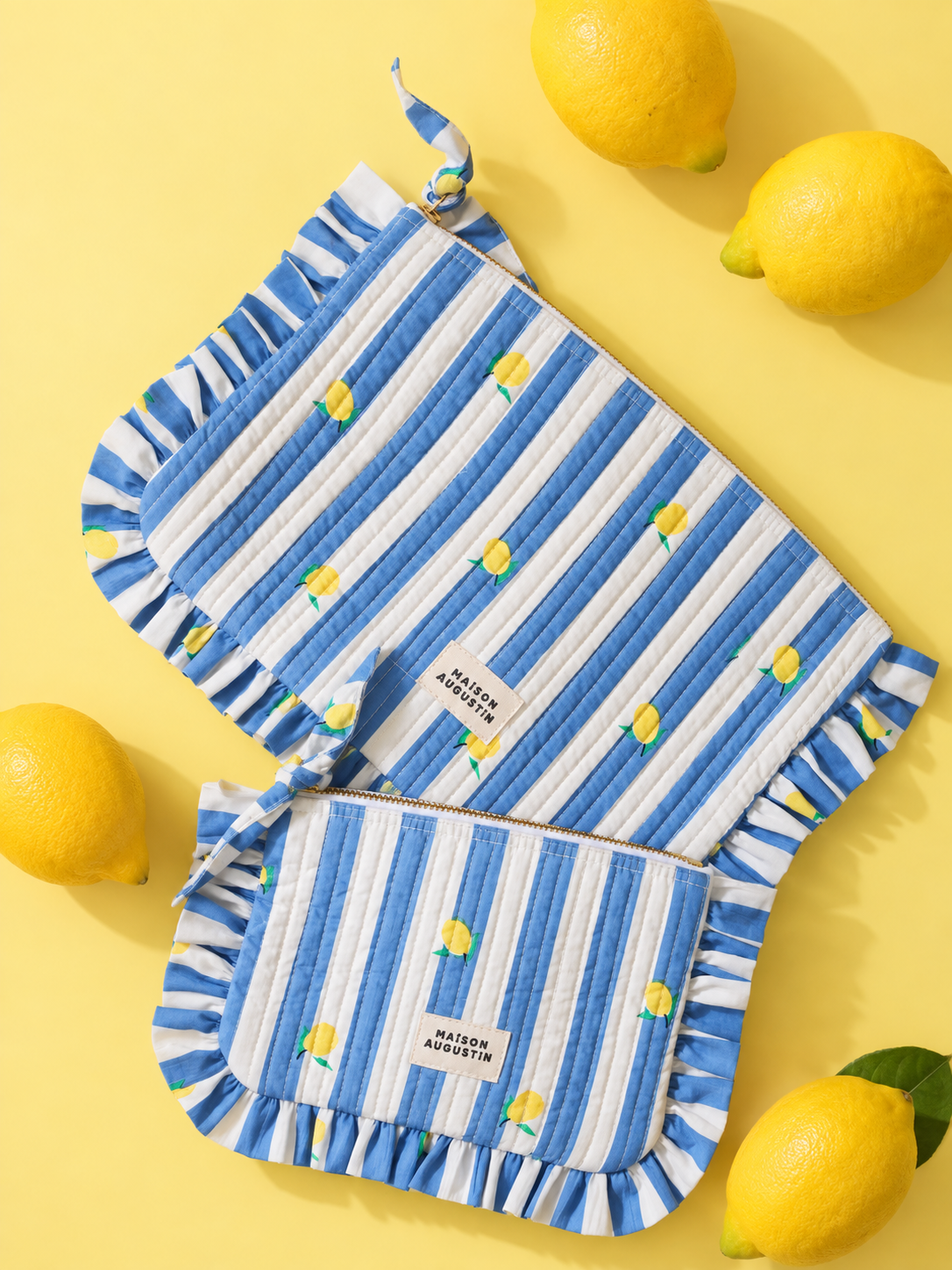 Grande pochette Lemon Blue