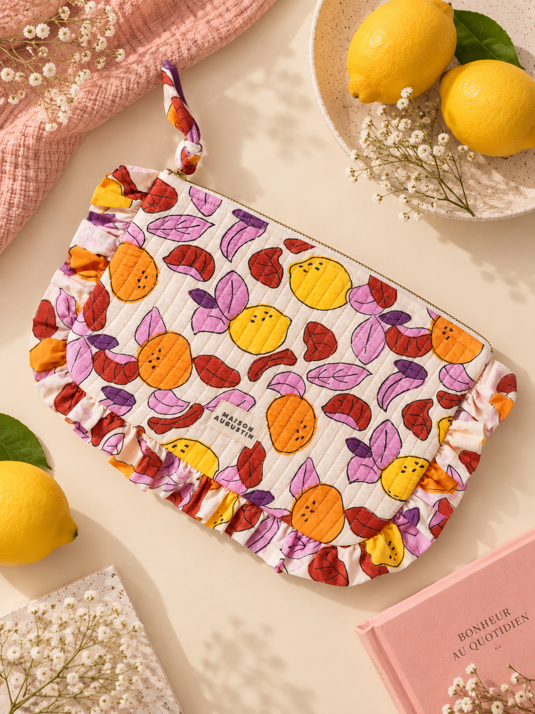 Grande pochette Pomelo lilas
