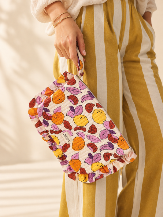 Grande pochette Pomelo lilas