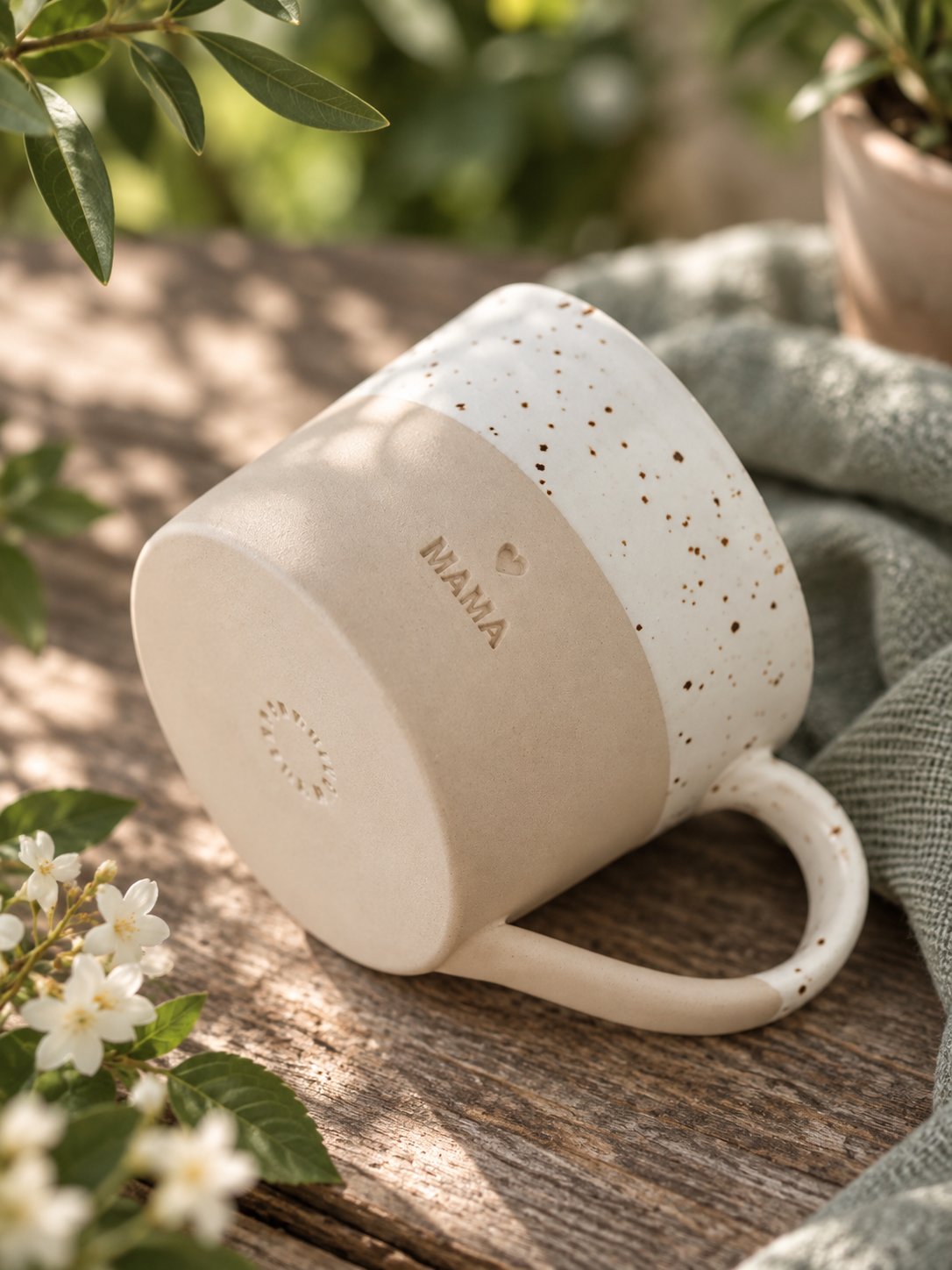 Tasse en grès Mama