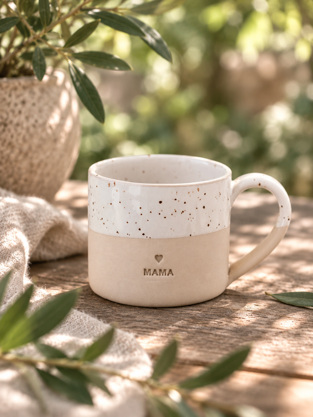 Tasse en grès Mama