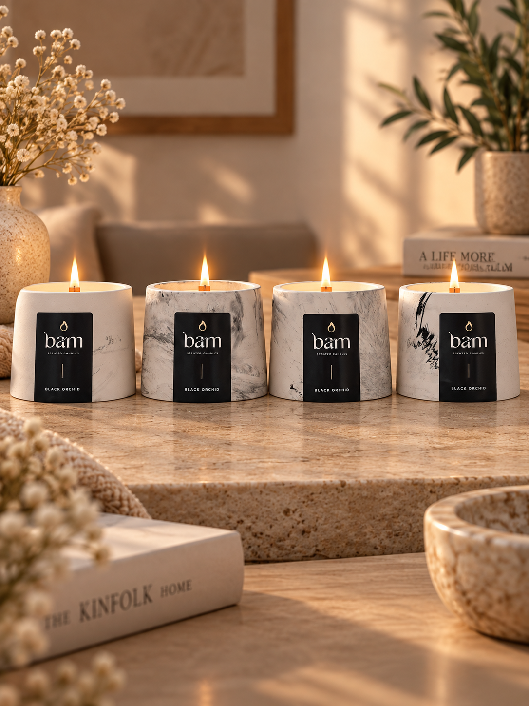 Bougie parfumée BAM orchidées sauvages