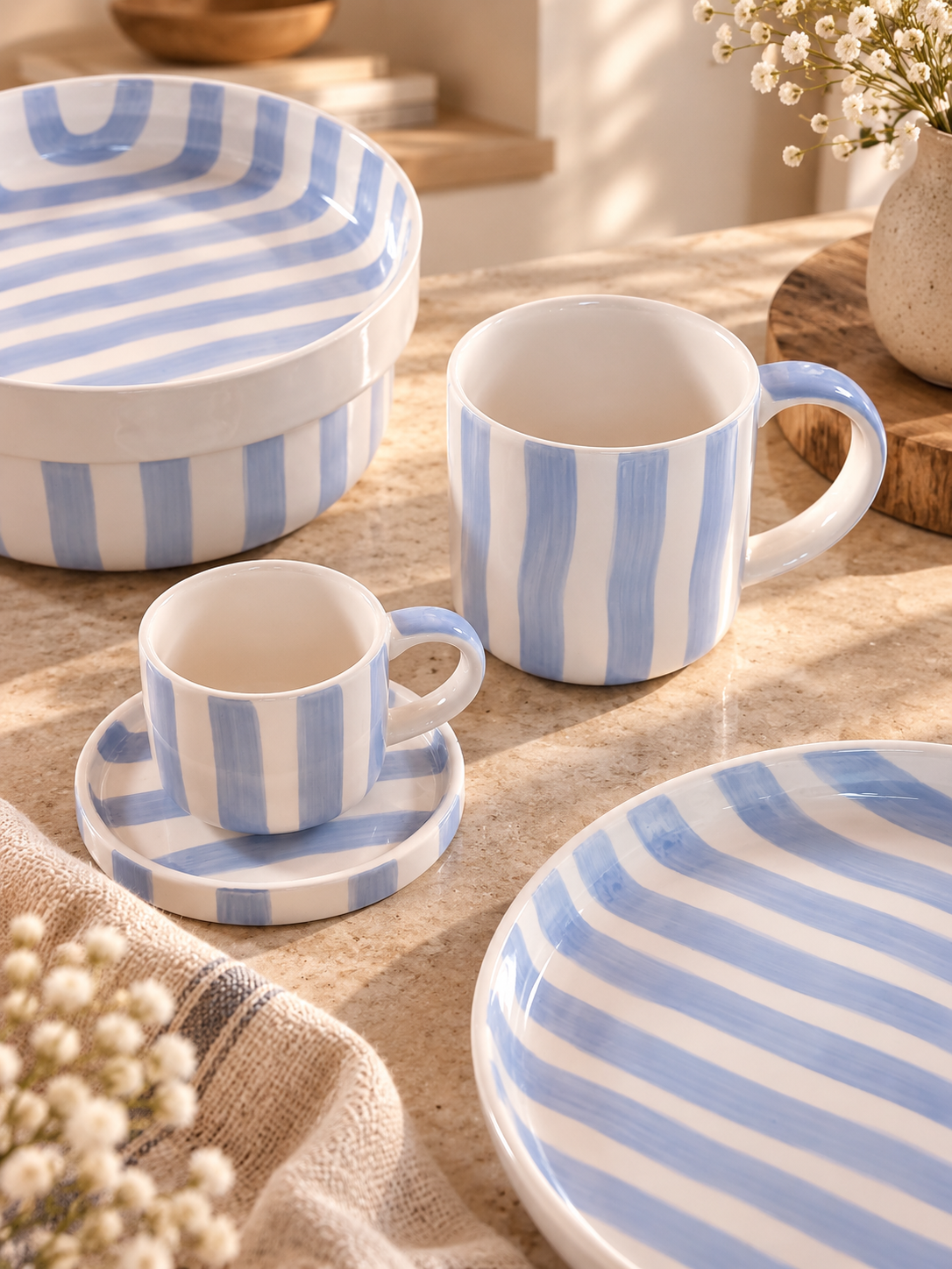 Bol Stripes Morning Azzurro