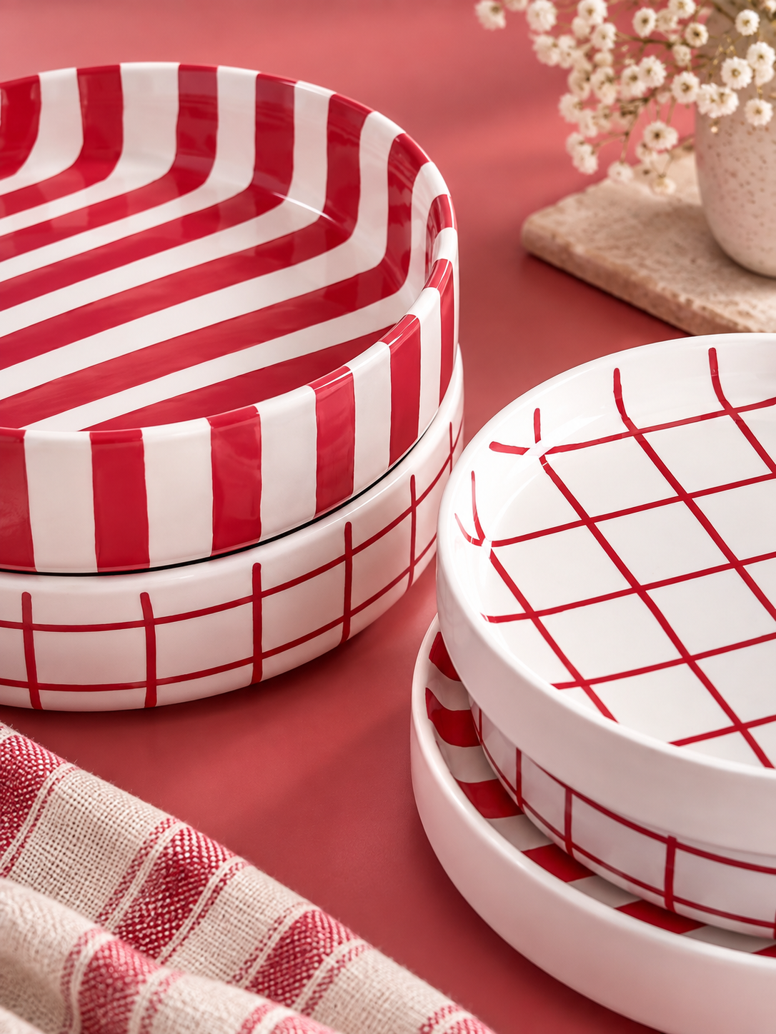 Bol Stripes Tramonto Red