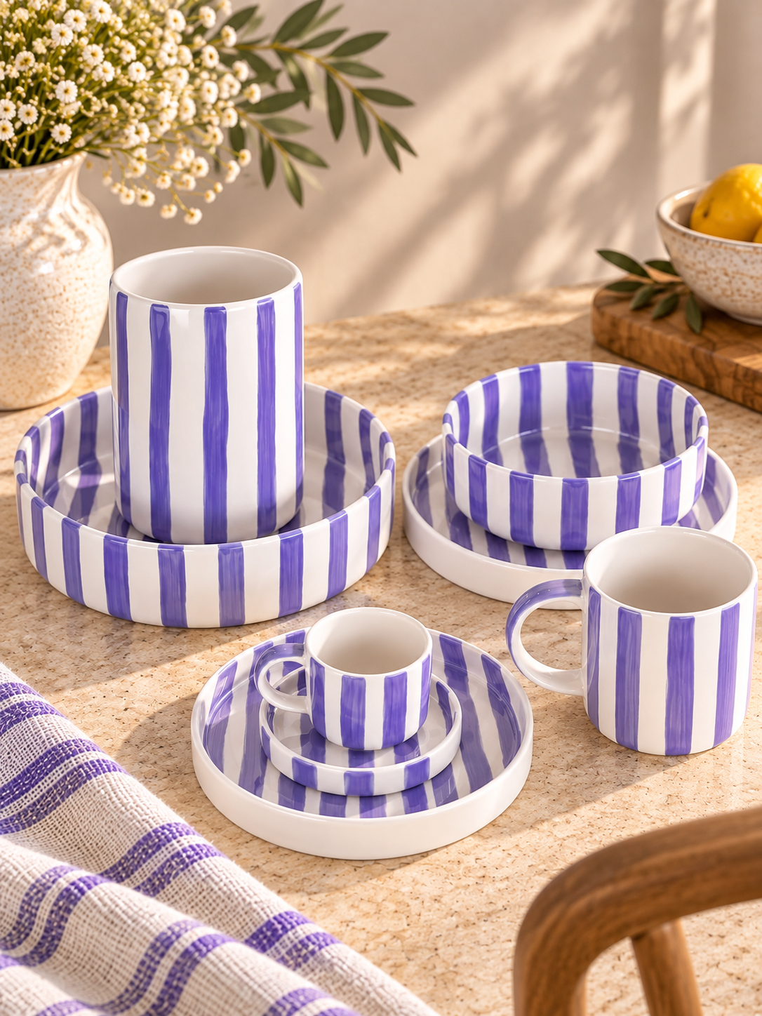 Bol Stripes Palazzo Purple