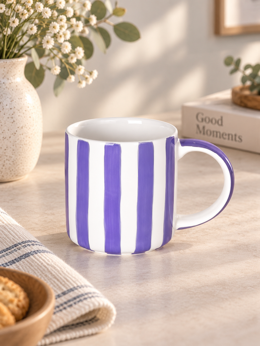 Tasse Stripes Palazzo Purple