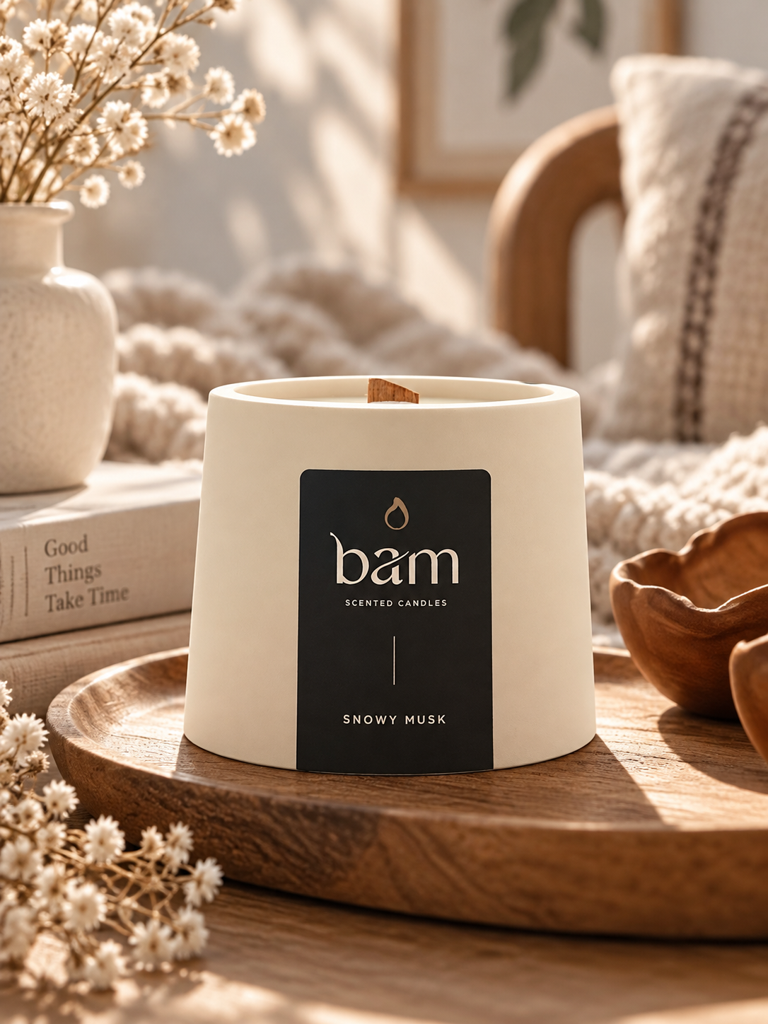 Bougie parfumée BAM Snowy Musk