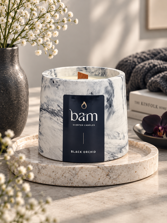 Bougie parfumée BAM Orchidée noire