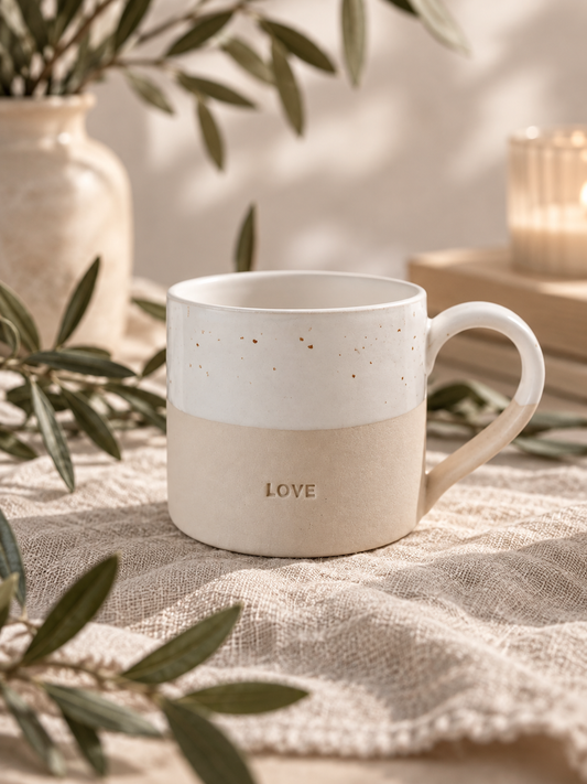 Tasse en grès Love