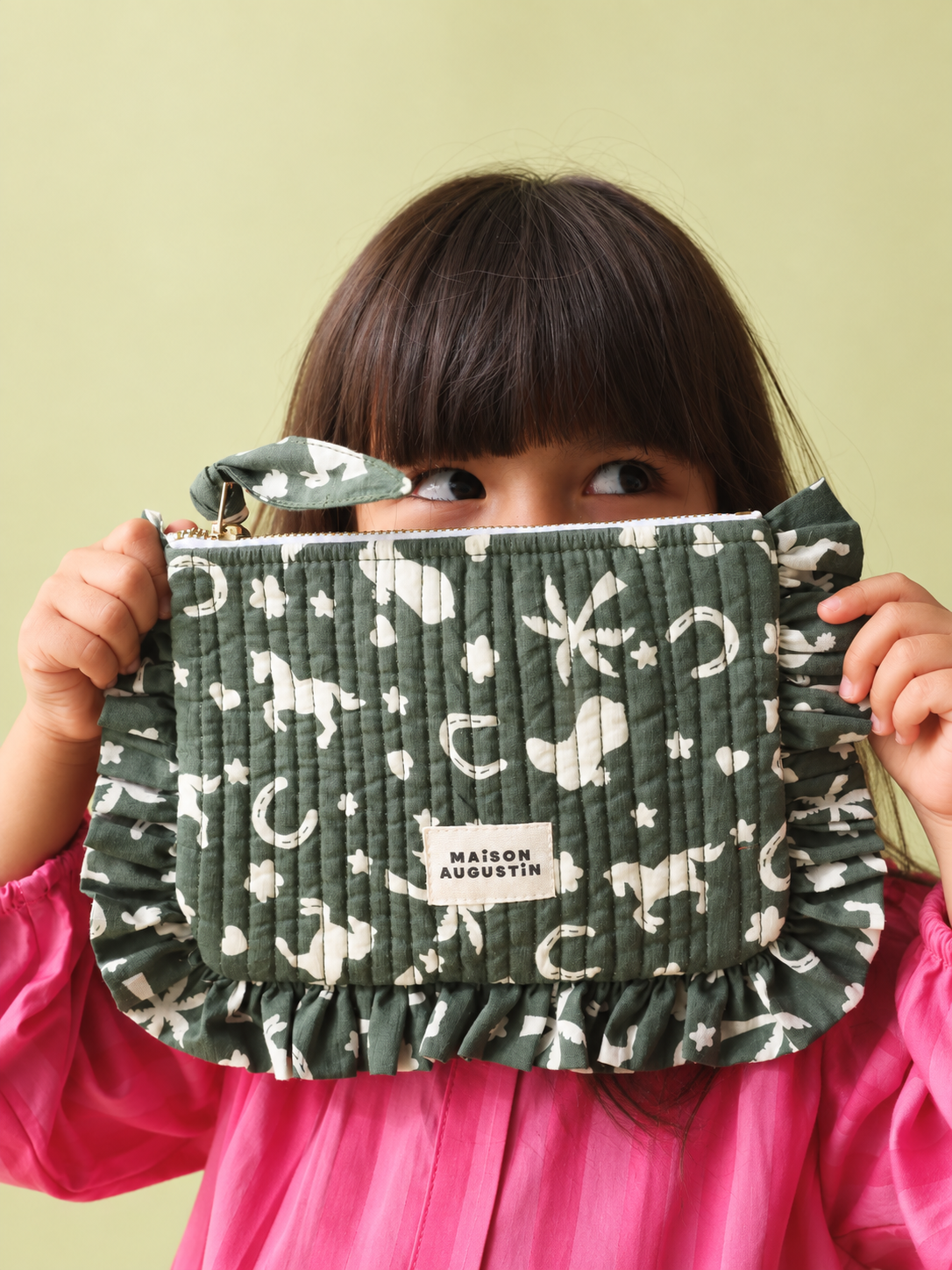 Petite pochette Cowboy vert
