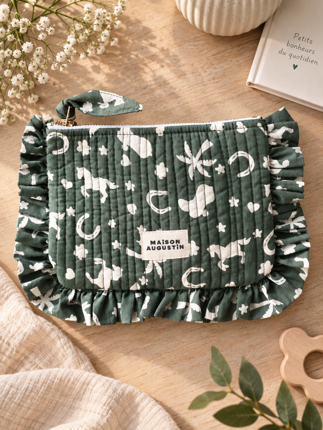 Petite pochette Cowboy vert