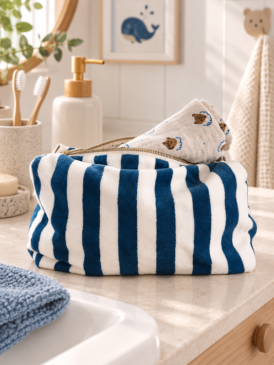 Trousse de toilette éponge Vic Blue Midnight