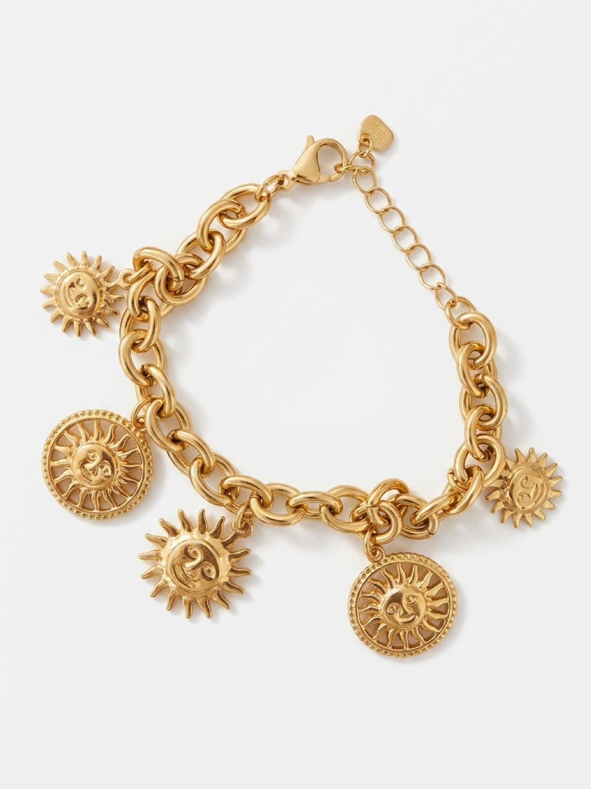 Bracelet Solaire – Charms Soleils Dorés