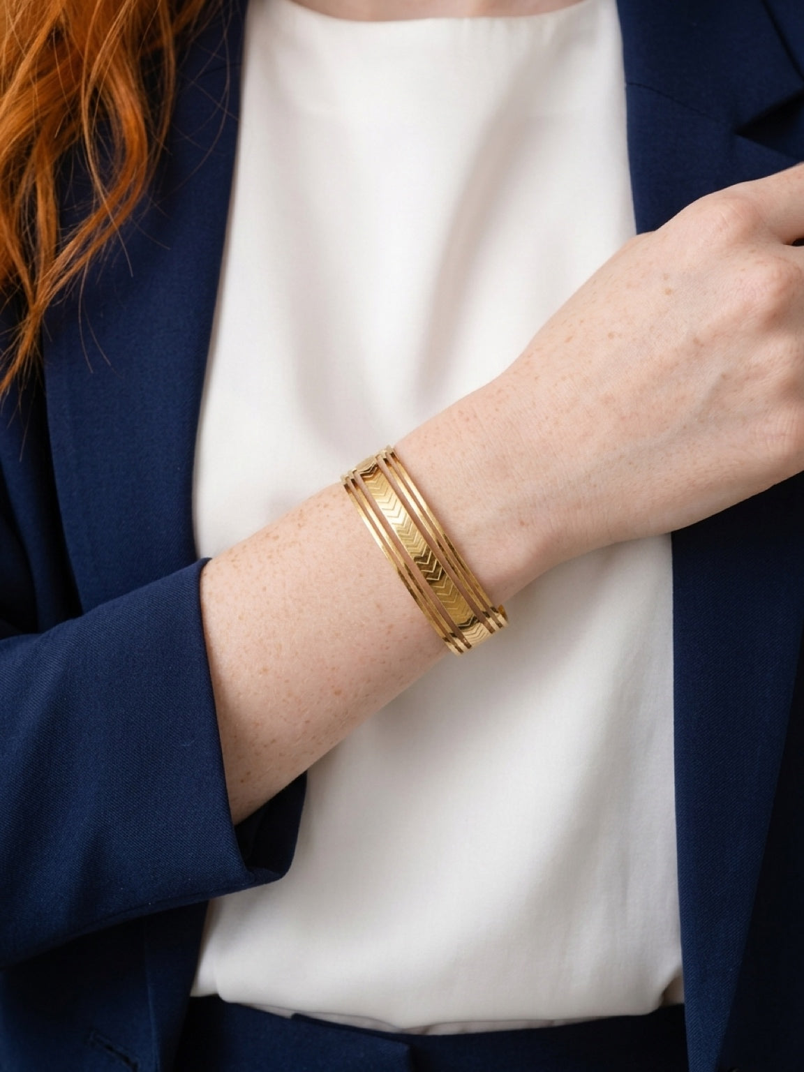 Bracelet Jonc Éclat Doré