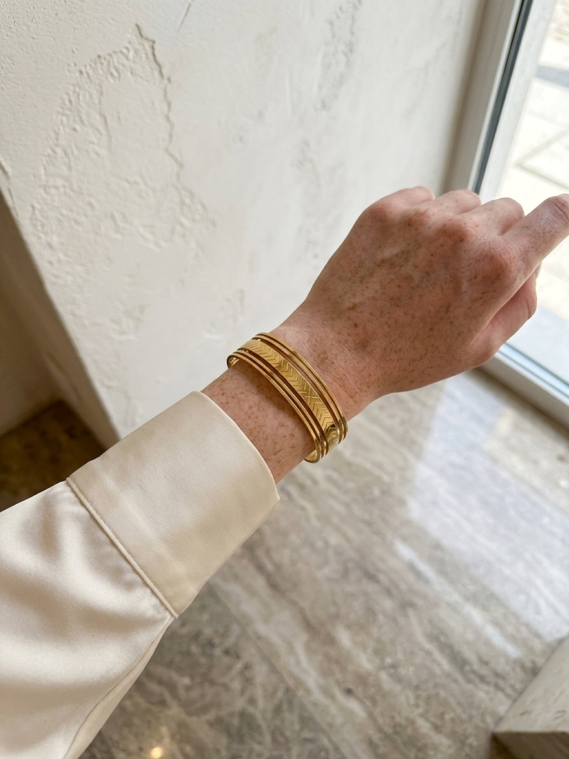 Bracelet Jonc Éclat Doré