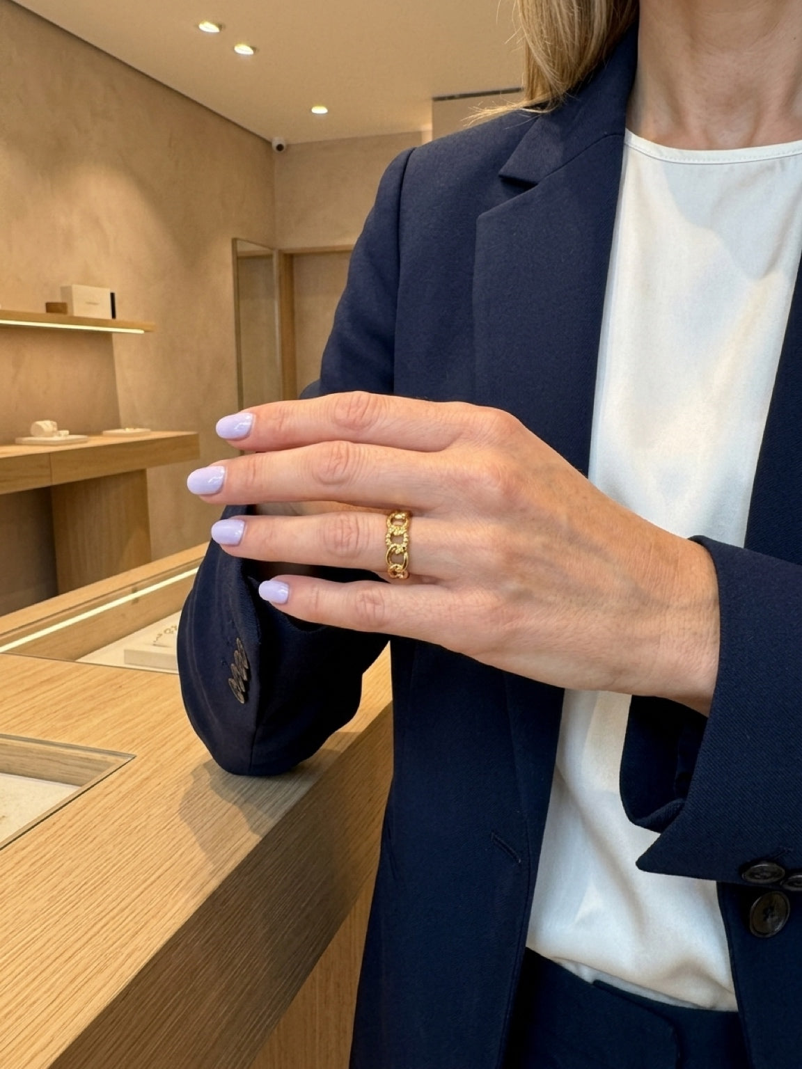 Bague Maille Dorée
